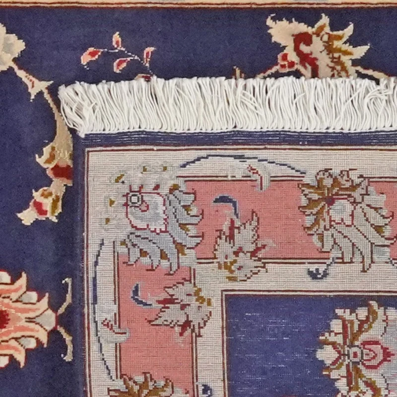 Tabriz 50 Raj · Handgeknüpft – Blau, 201x75 cm