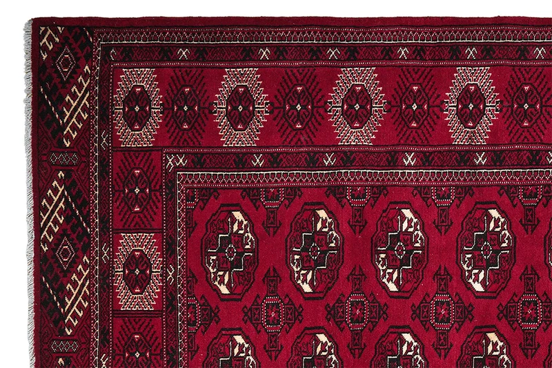 Turkman · Handgeknüpft – Rot, 286x199 cm