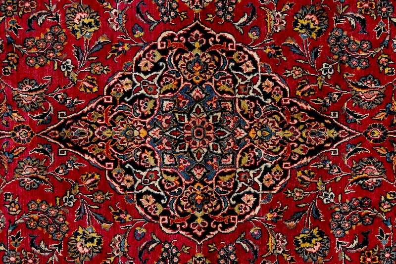 Kashan · Handgeknüpft – Rot, 219x138 cm
