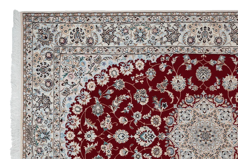 Nain 6La · Handgeknüpft – Rot, 197x132 cm