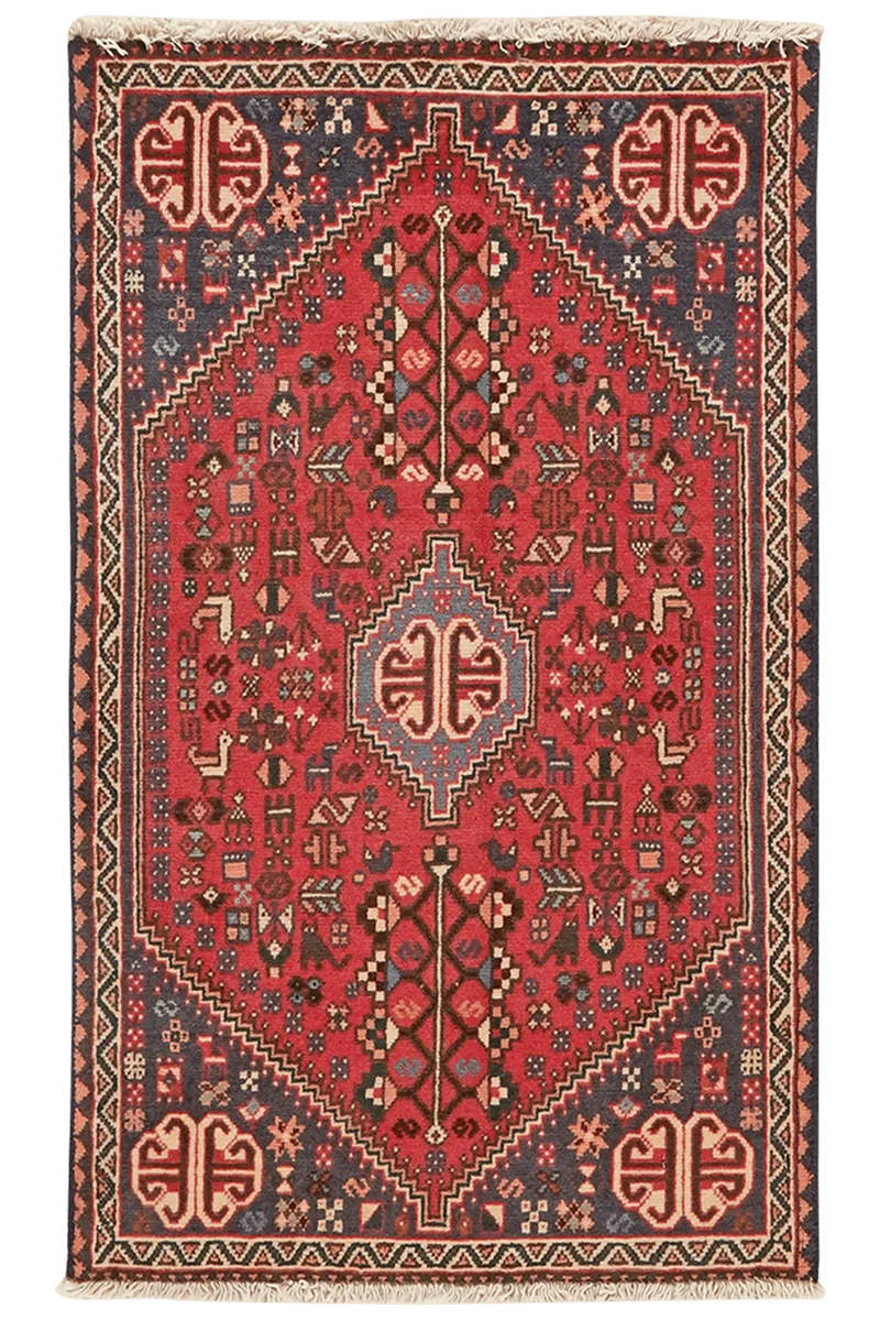 Abadeh · Handgeknüpft – Rot, 99x59 cm