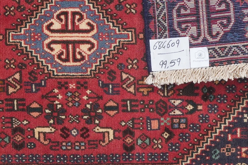 Abadeh · Handgeknüpft – Rot, 99x59 cm