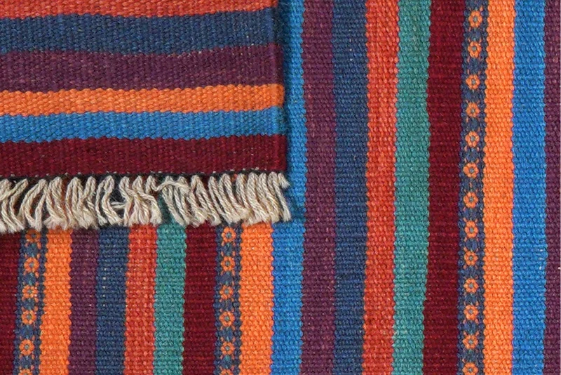 Kelim Gashgai · Handgewebt – Bunt, 195x58 cm