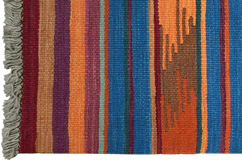 Kelim Gashgai · Handgewebt – Bunt, 197x62 cm