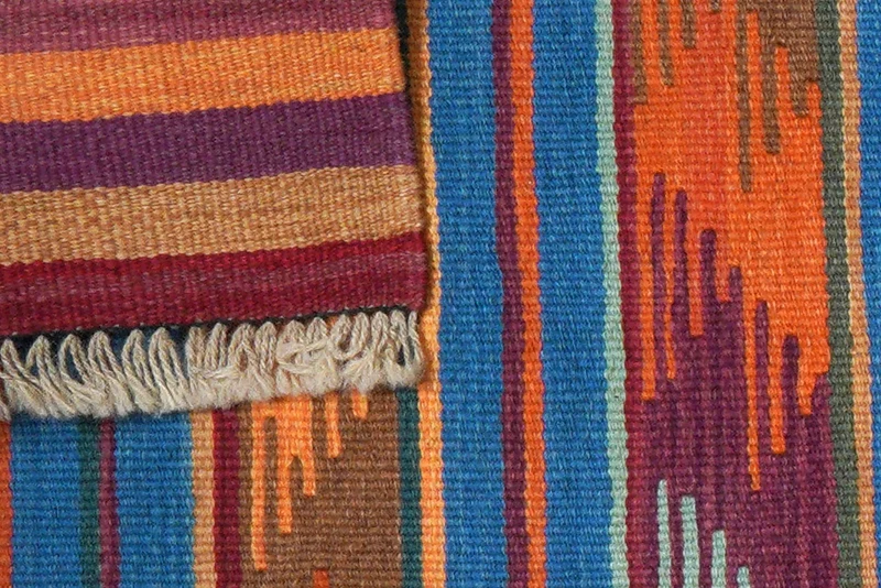 Kelim Gashgai · Handgewebt – Bunt, 197x62 cm