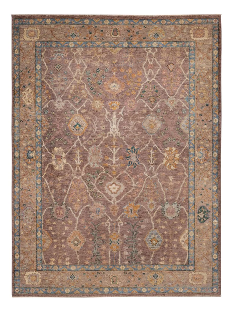 Usak Teppich 173x240cm - Orientteppich - dunkelbeige