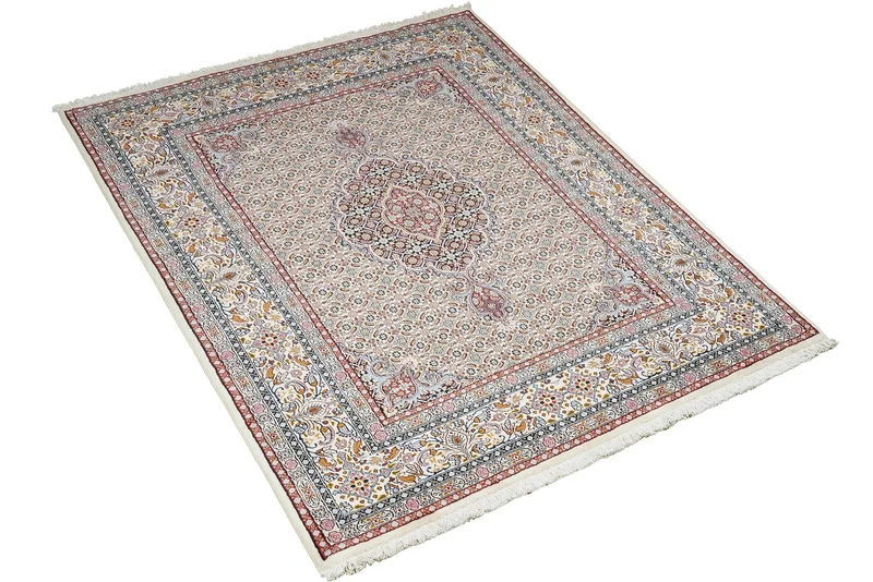 Moud Mahi · Handgeknüpft – Beige, 193x143 cm