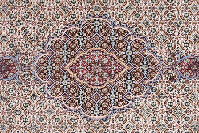 Moud Mahi · Handgeknüpft – Beige, 193x143 cm