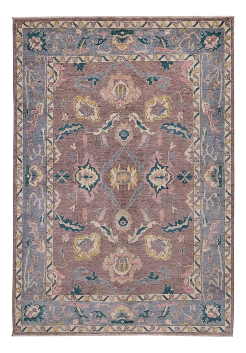 Usak Teppich 161x233cm - Orientteppich - lila