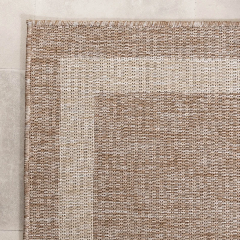 Balkonteppich - Sierra Border Beige Creme