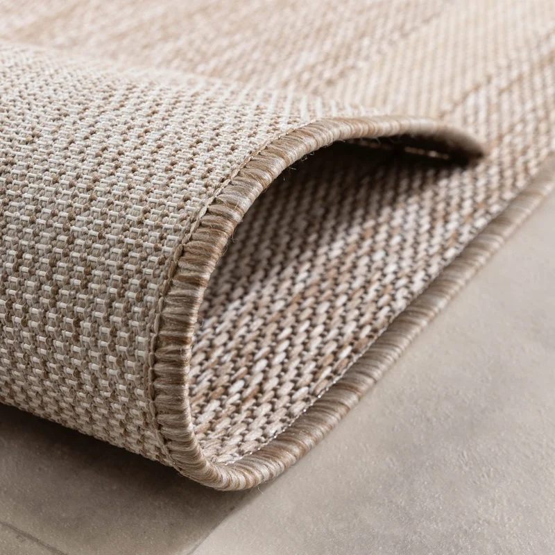 Balkonteppich - Sierra Border Beige Creme