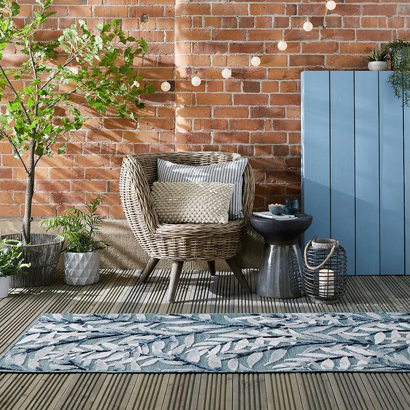 Balkon Teppich - Plazo Willow Blau