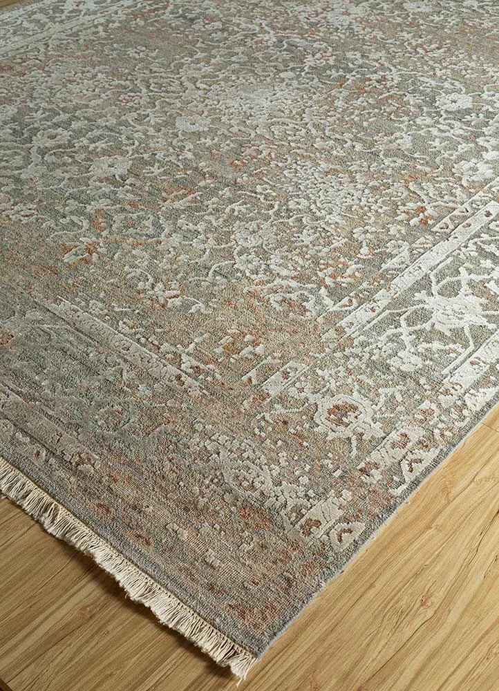 Wollteppich - 240 x 300 cm - grau