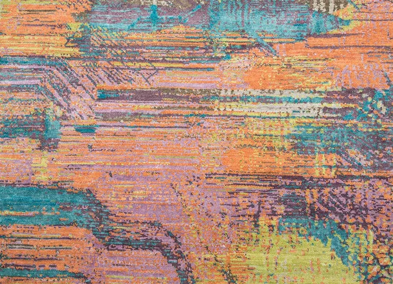 Designer Teppich - 240 x 300 cm - mehrfarbig