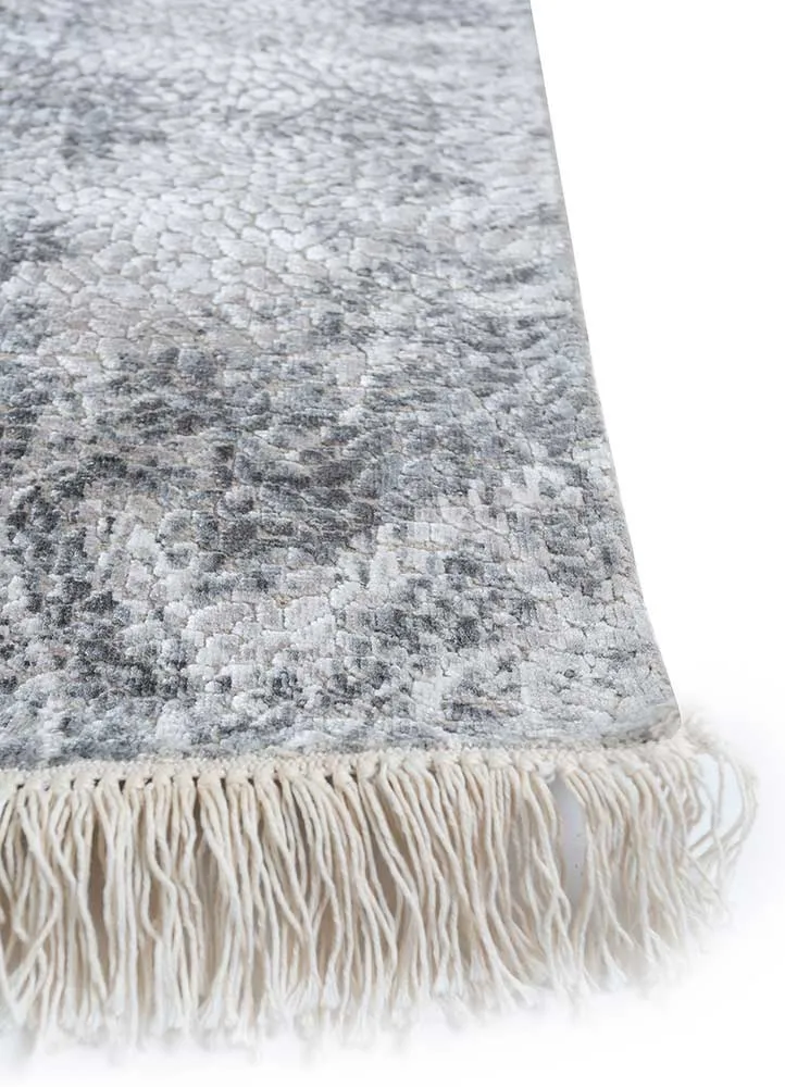 Designer Teppich - 240 x 300 cm - silber