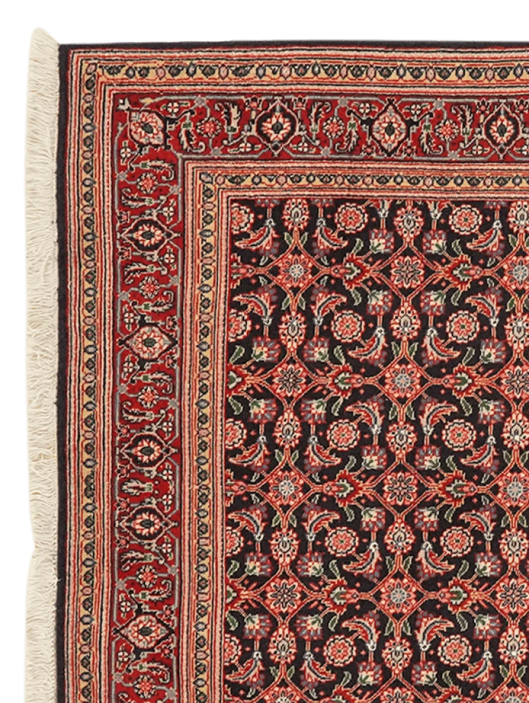 Tabriz 50 Raj · Handgeknüpft – Schwarz, 142x105 cm