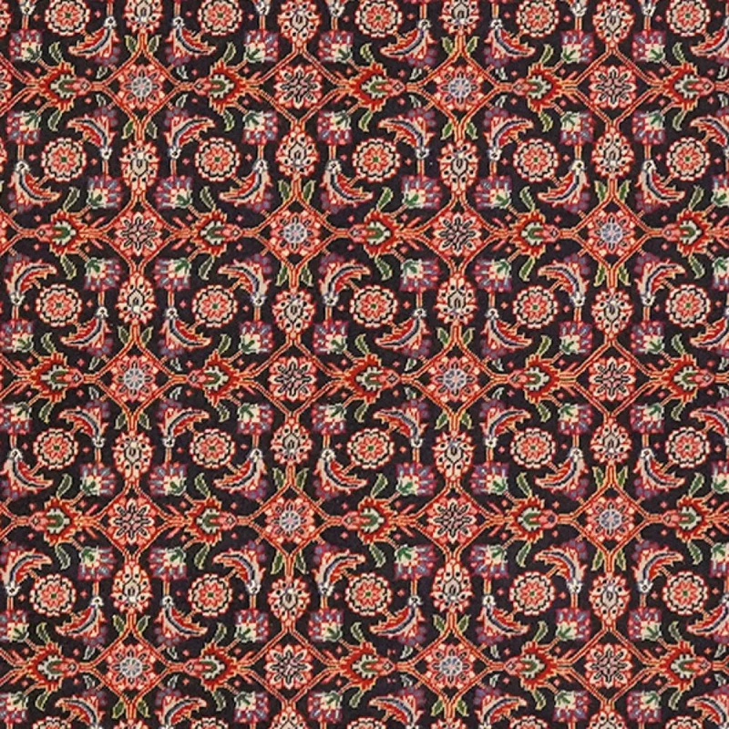 Tabriz 50 Raj · Handgeknüpft – Schwarz, 142x105 cm