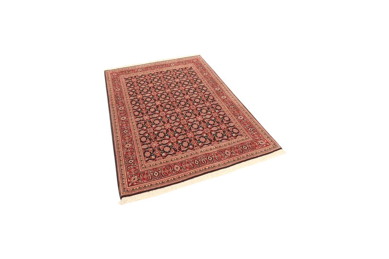 Tabriz 50 Raj · Handgeknüpft – Schwarz, 142x105 cm
