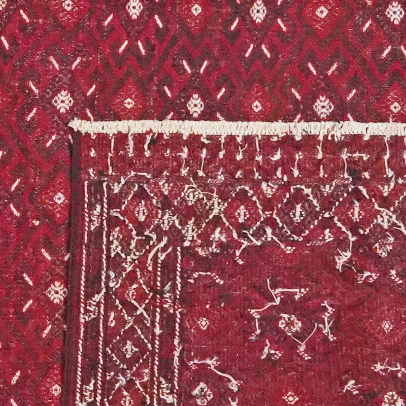 Kelim Turkman · Handgewebt – Rot, 366x246 cm