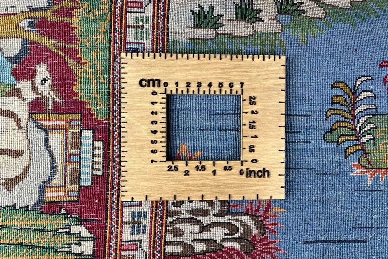 Kashan · Handgeknüpft – Blau, 210x135 cm