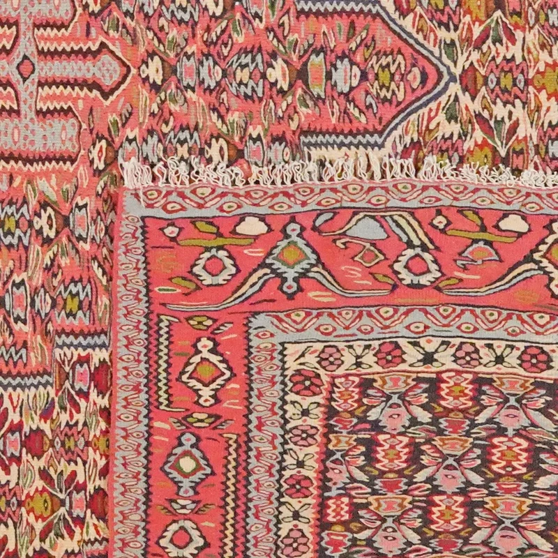 Kelim Senneh · Handgewebt – Bunt, 340x242 cm