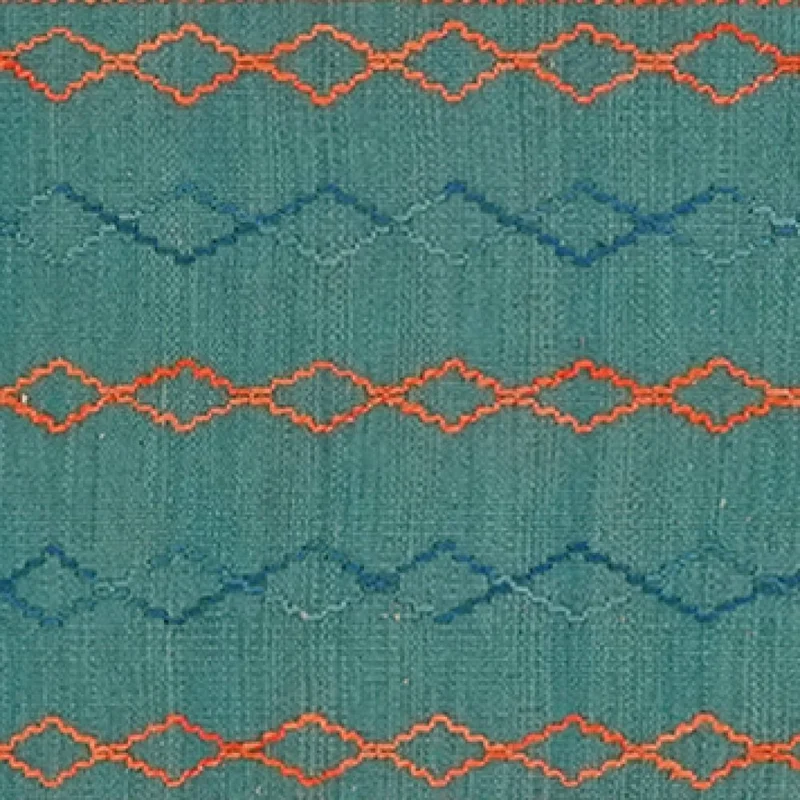 Kelim Gashgai · Handgewebt – Grün, 207x58 cm