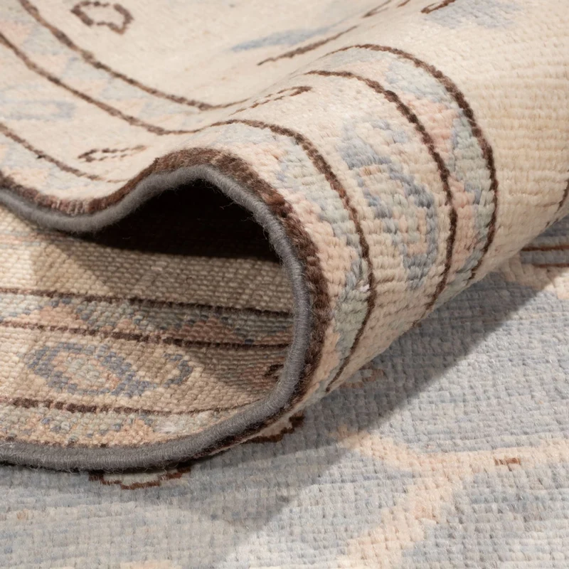 Usak Teppich 206x301cm - Orientteppich - hellblau