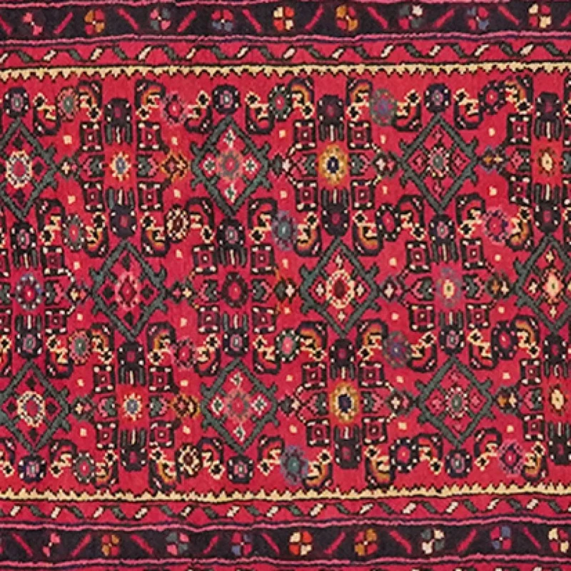 Hosseinabad · Handgeknüpft – Rot, 985x73 cm
