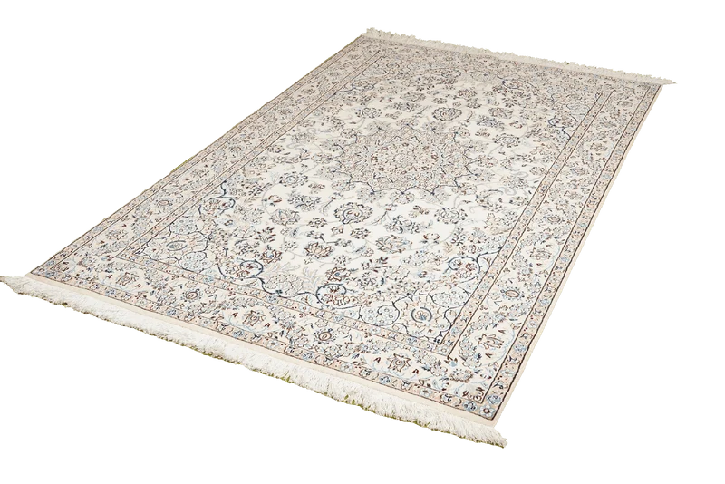 Nain 9La · Handgeknüpft – Beige, 205x129 cm