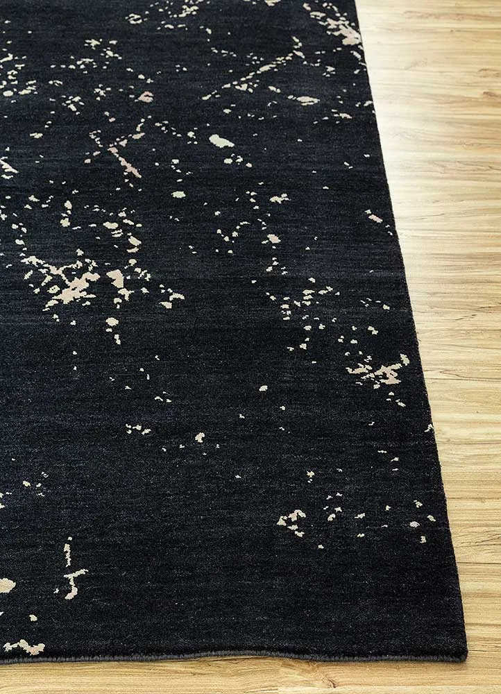 Wollteppich - 240 x 300 cm - schwarz