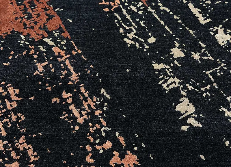 Wollteppich - 240 x 300 cm - schwarz