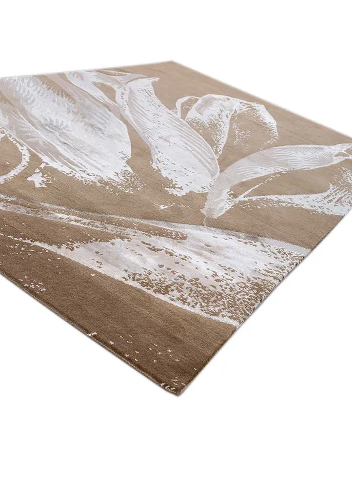 Wollteppich - 180 x 270 cm - beige