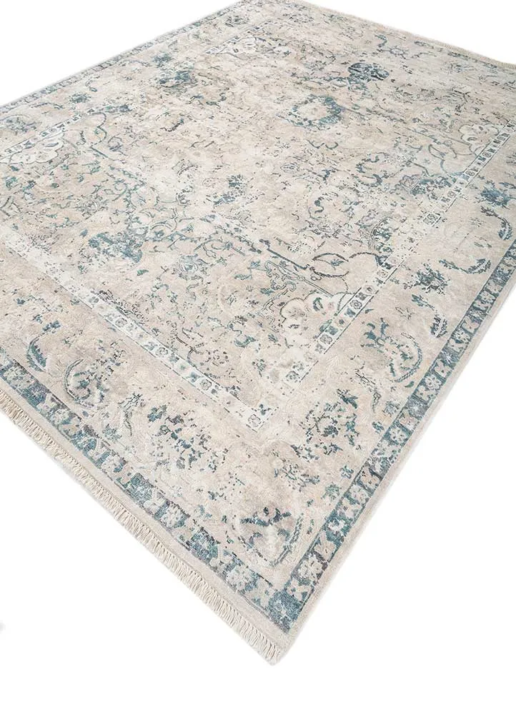 Designer Teppich - 240 x 300 cm - creme