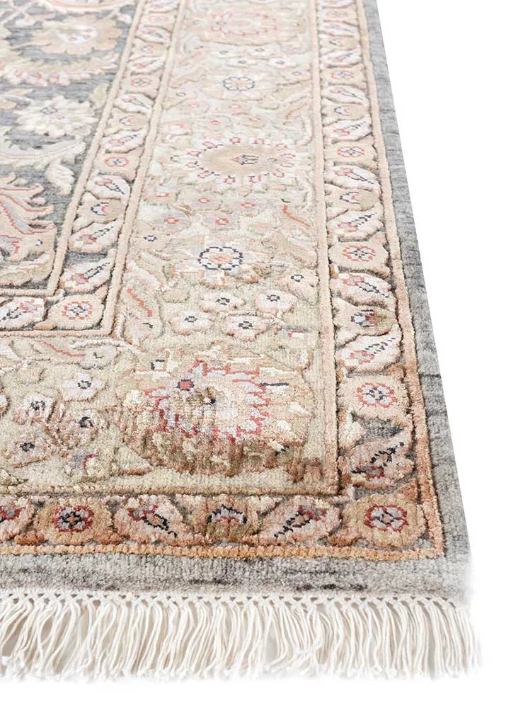 Wollteppich - 150 x 210 cm - hellbeige
