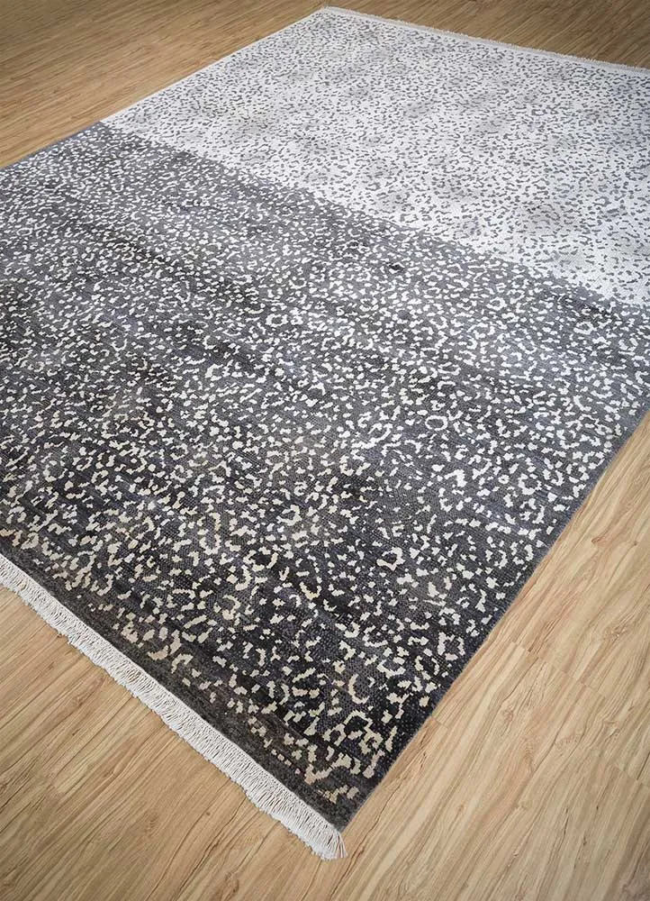 Designer Teppich - 60 x 90 cm - grau
