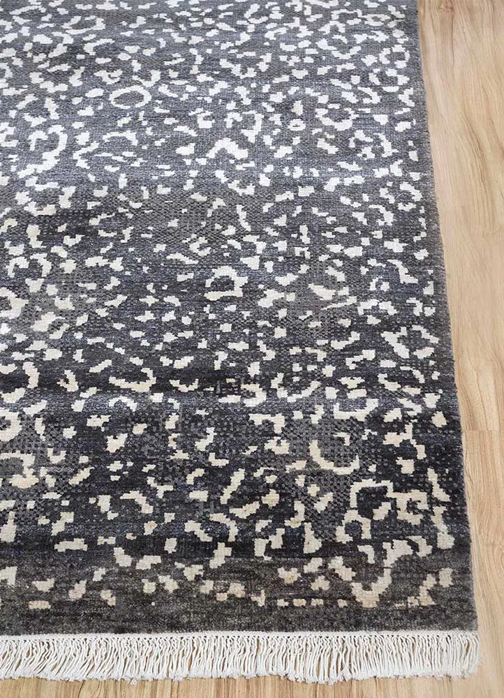 Designer Teppich - 60 x 90 cm - grau