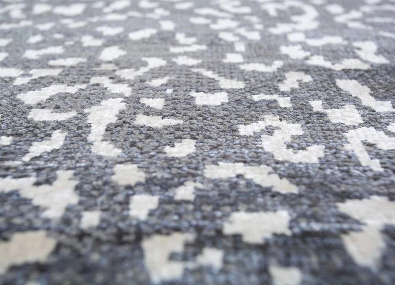 Designer Teppich - 60 x 90 cm - grau