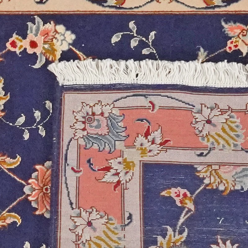 Tabriz 50 Raj · Handgeknüpft – Blau, 201x79 cm