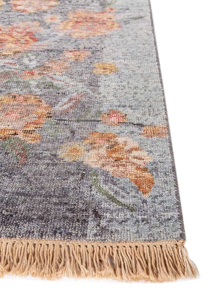 Wollteppich - 60 x 90 cm - mehrfarbig