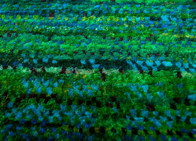 Designer Teppich - 240 x 300 cm - grün