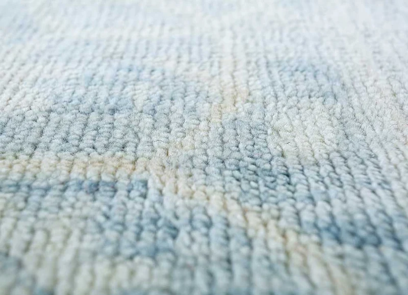 Wollteppich - 75 x 120 cm - blau