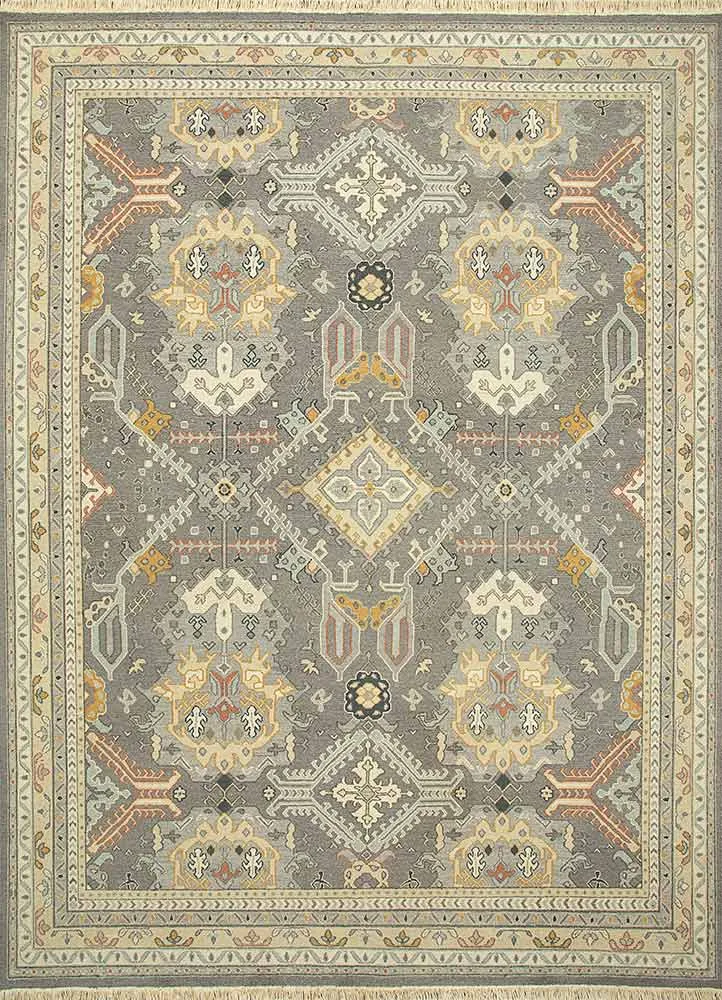 Wollteppich - 60 x 90 cm - olivgrün
