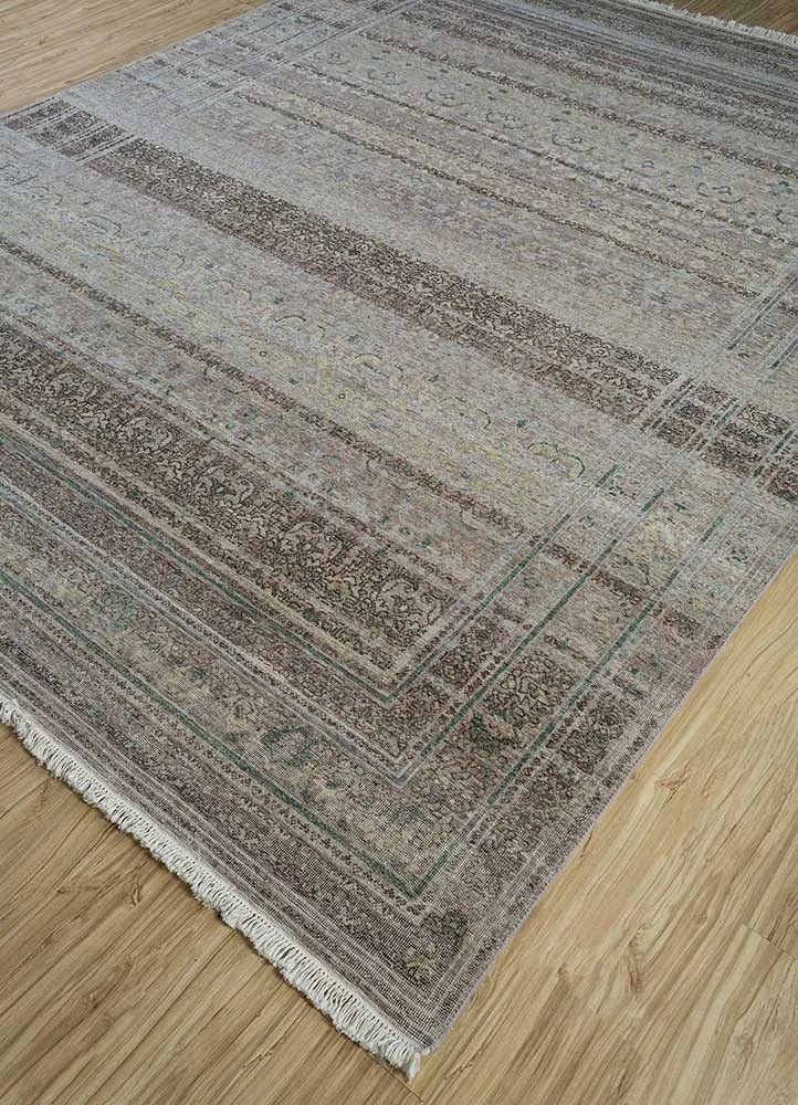 Wollteppich - 270 x 360 cm - grau