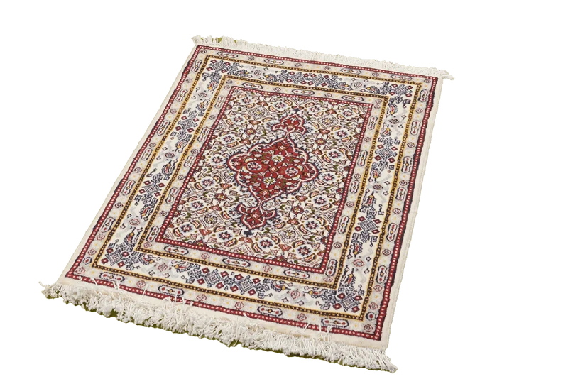 Moud Mahi · Handgeknüpft – Beige, 86x56 cm