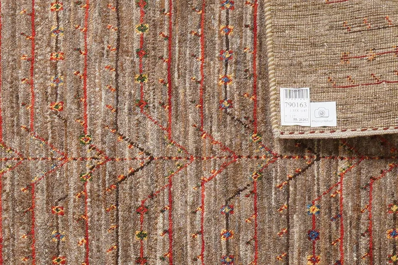 Rizbaf · Handgeknüpft – Braun, 135x87 cm