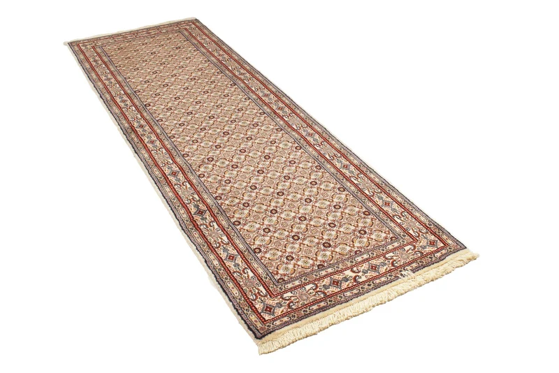 Moud Mahi · Handgeknüpft – Beige, 247x81 cm