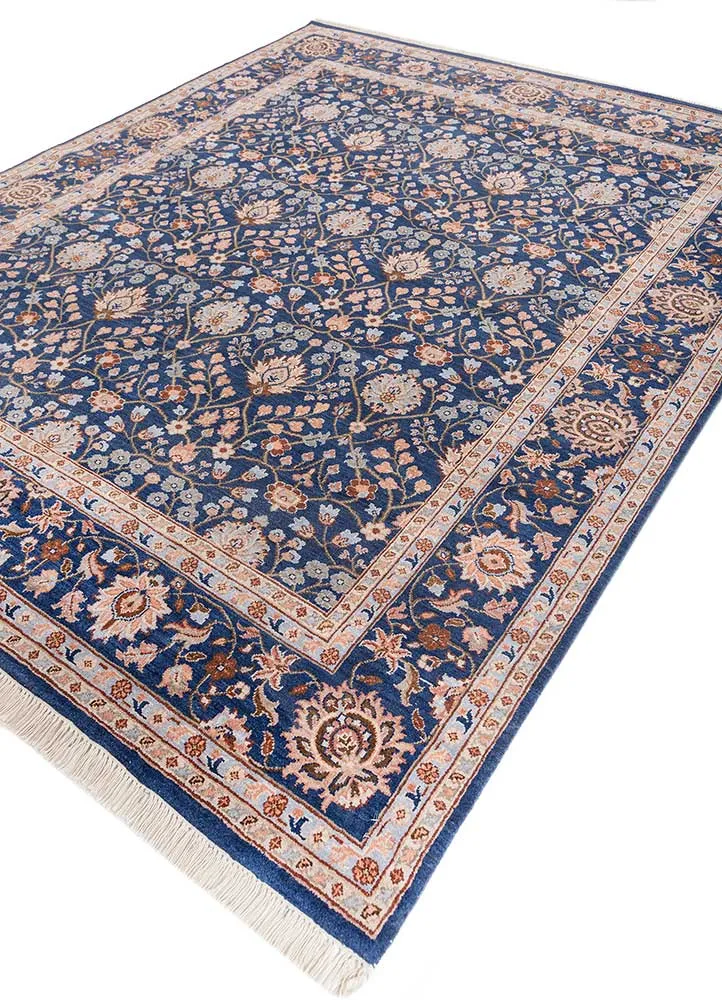 Wollteppich - 240 x 300 cm - blau