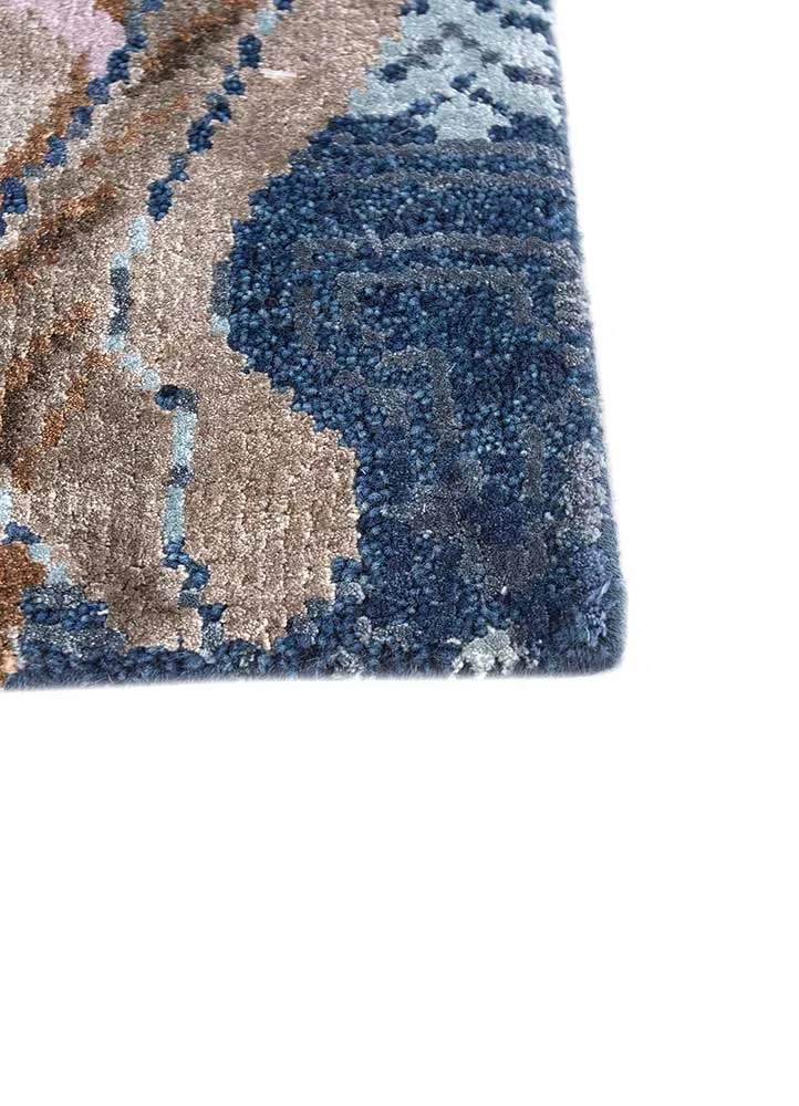 Designer Teppich - 60 x 90 cm - mehrfarbig