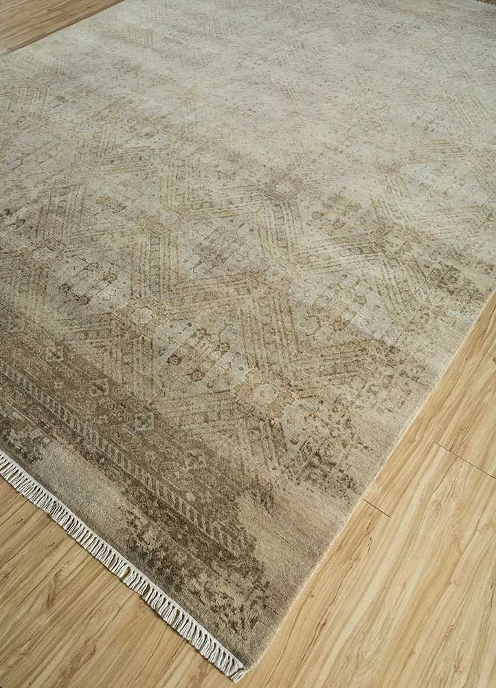 Wollteppich - 240 x 300 cm - sand