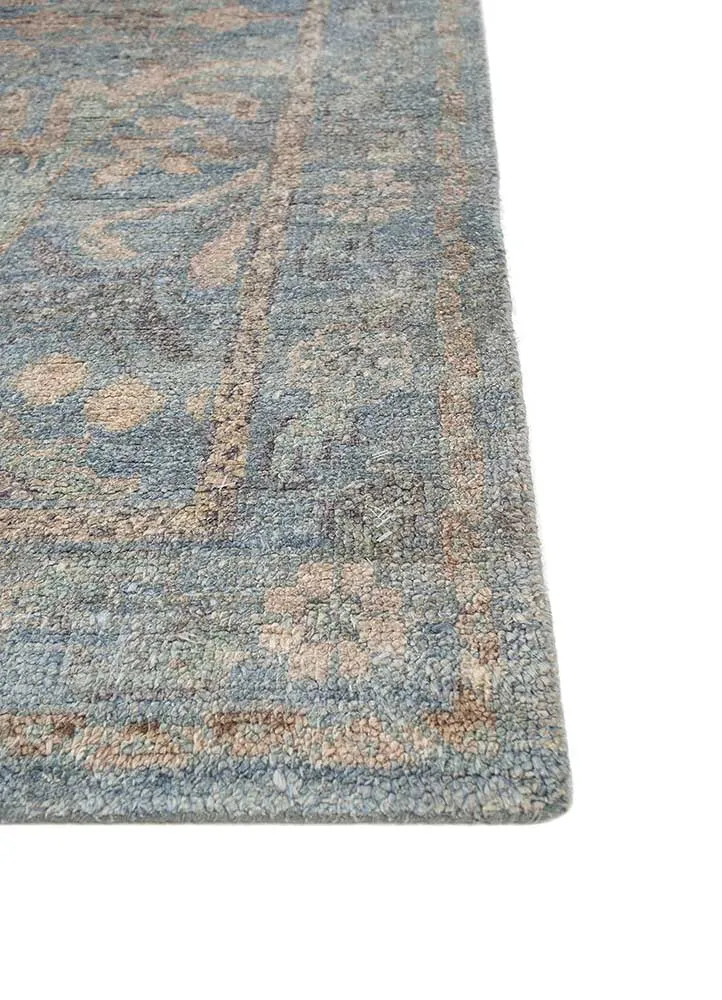Designer Teppich - 240 x 300 cm - blau